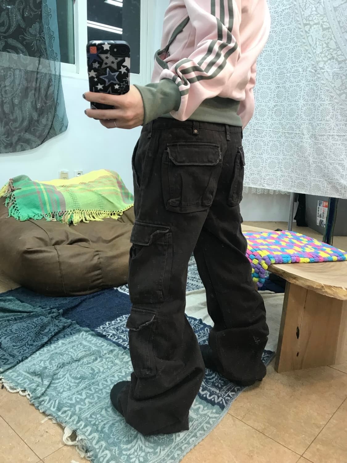 Vintage 포켓 브라운 카고팬츠 상품이미지1