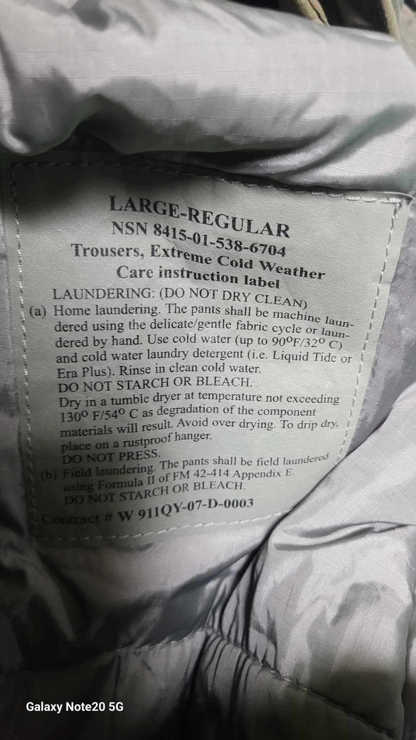 미군 프리마로프트 바지 상품이미지3