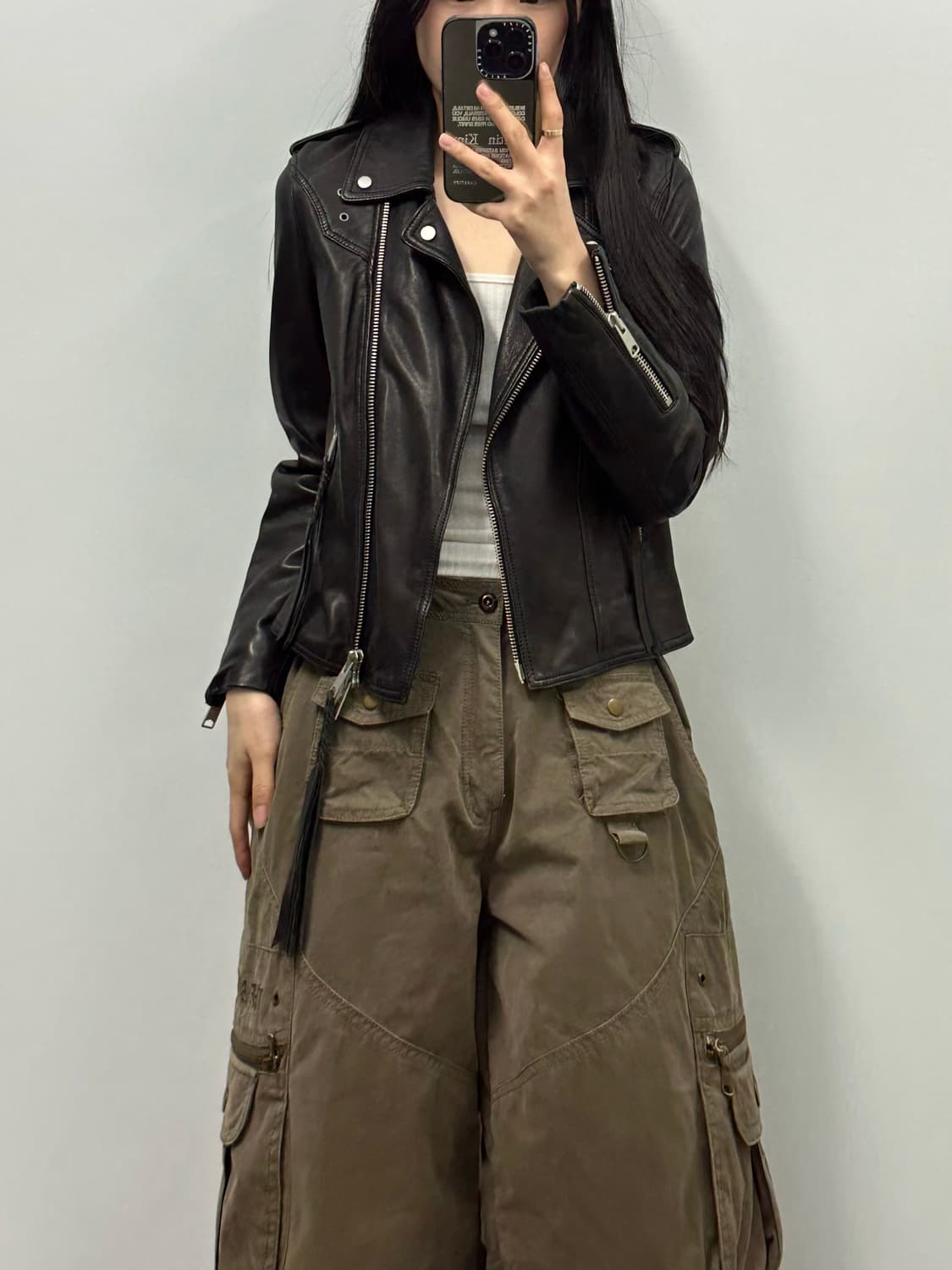 올세인츠 블랙 양가죽 레더 자켓 상품이미지1