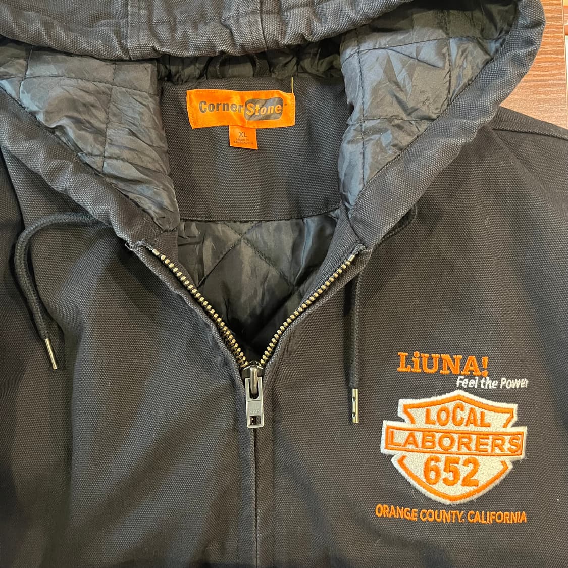 USA VINTAGE 블랙 액티브 워크 후드 자켓 상품이미지3