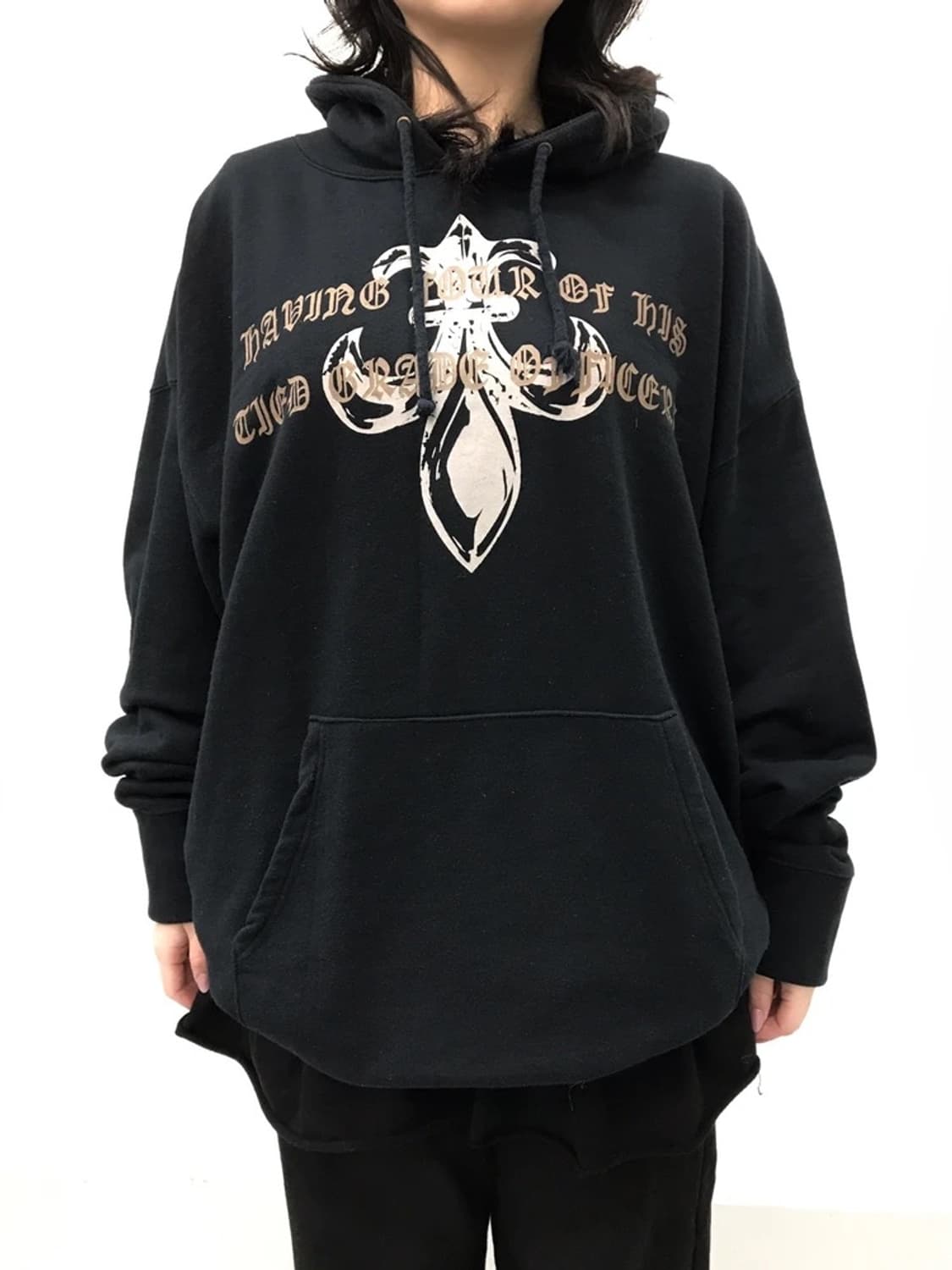 JPN Black Graphic Hoodie 상품이미지2