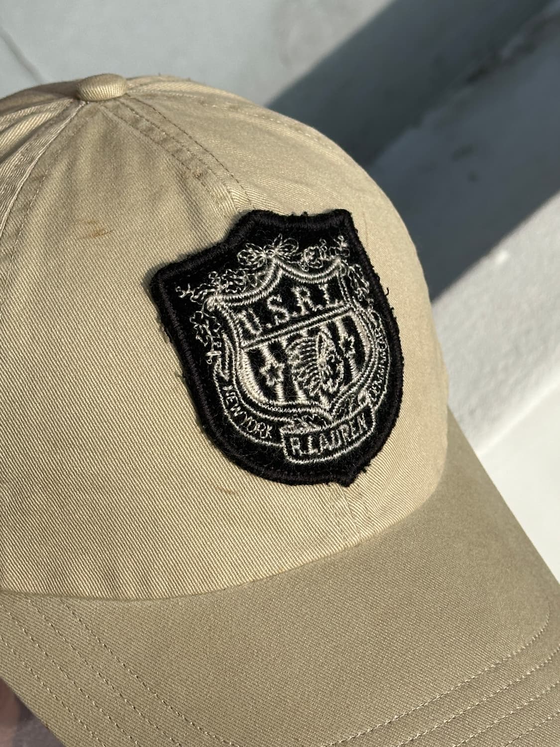 [M-L] 90s 폴로 진스 컴퍼니 패치 베이지 볼캡 모자 상품이미지5