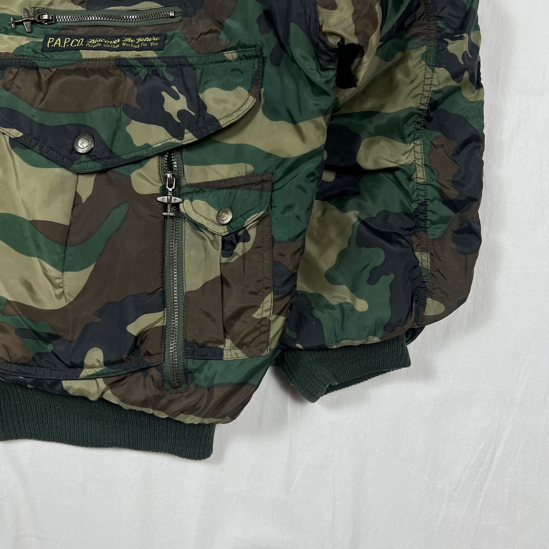 90’s v.t.air corp 밀리터리 나일론 카모 점퍼 상품이미지5