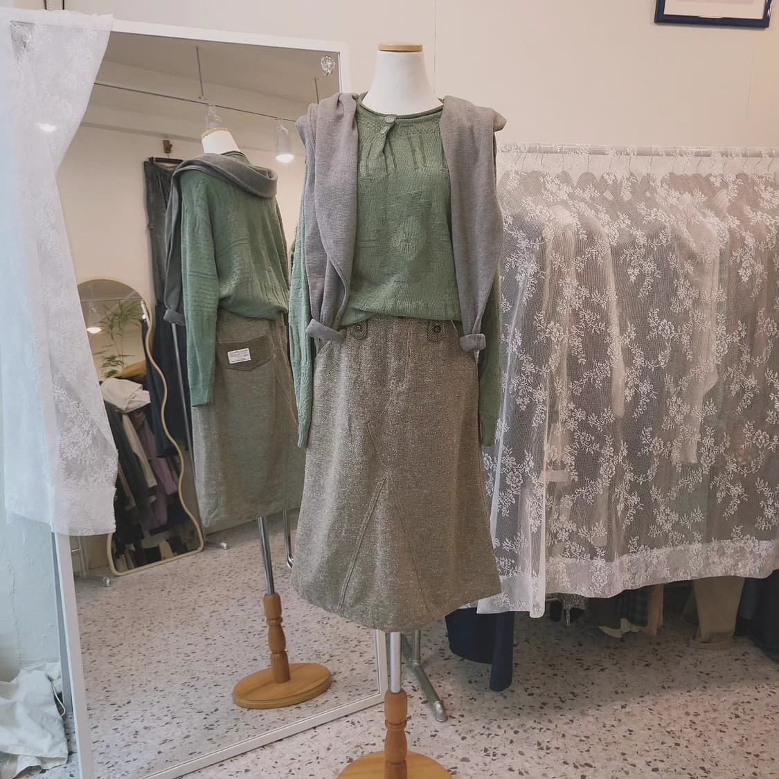 Bradlay 투버튼 면니트(made in Japan) 상품이미지2