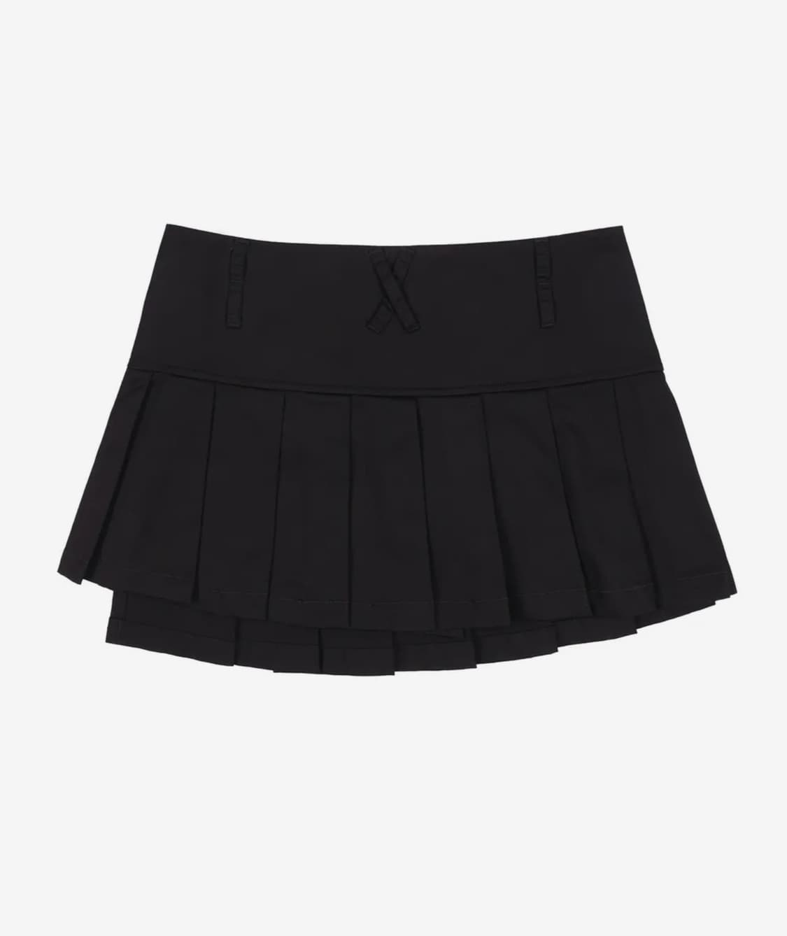 팬시클럽 플리츠 레이어드 랩 스커트 상품이미지2