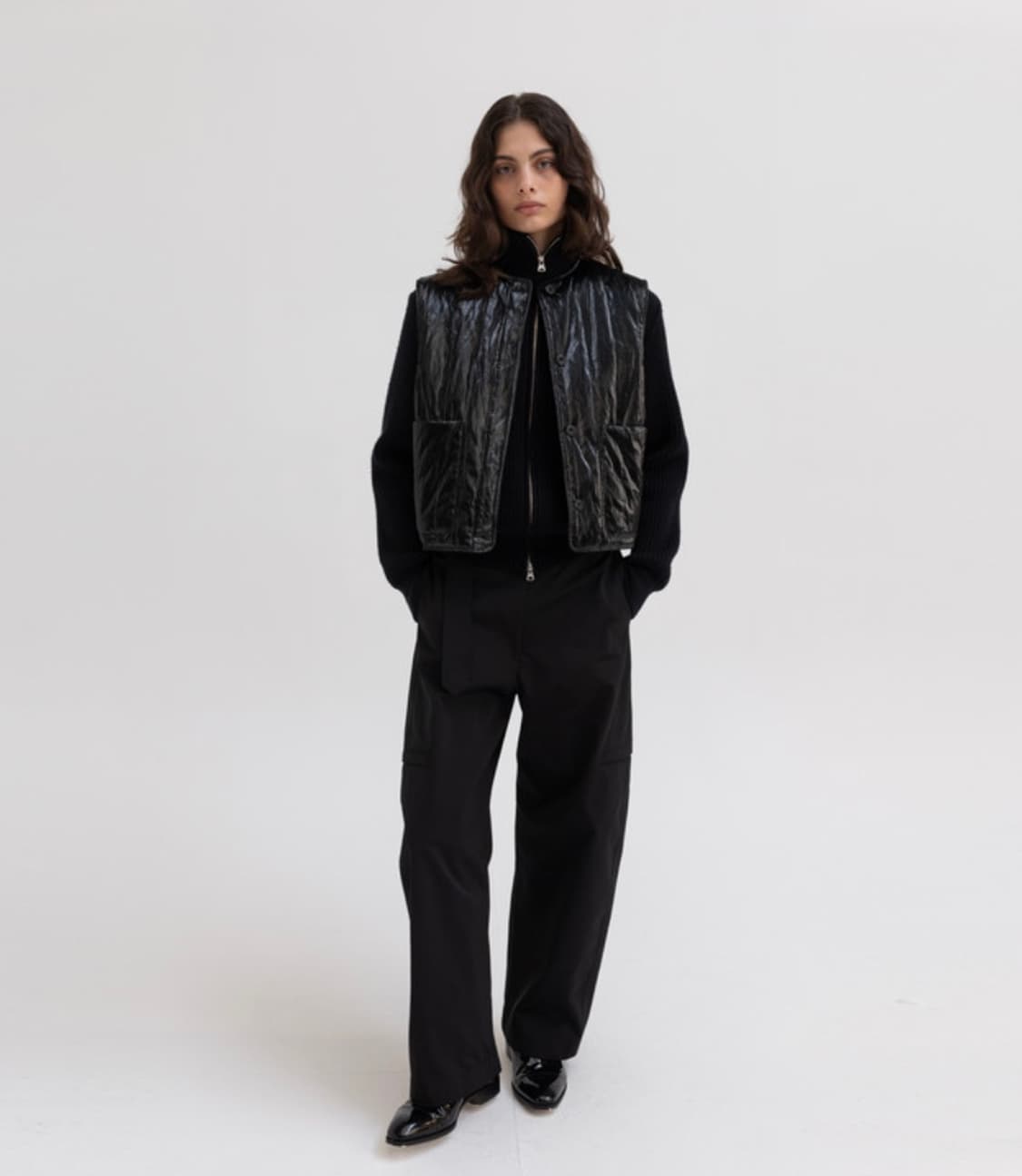 모노하 패딩 조끼 상품이미지1