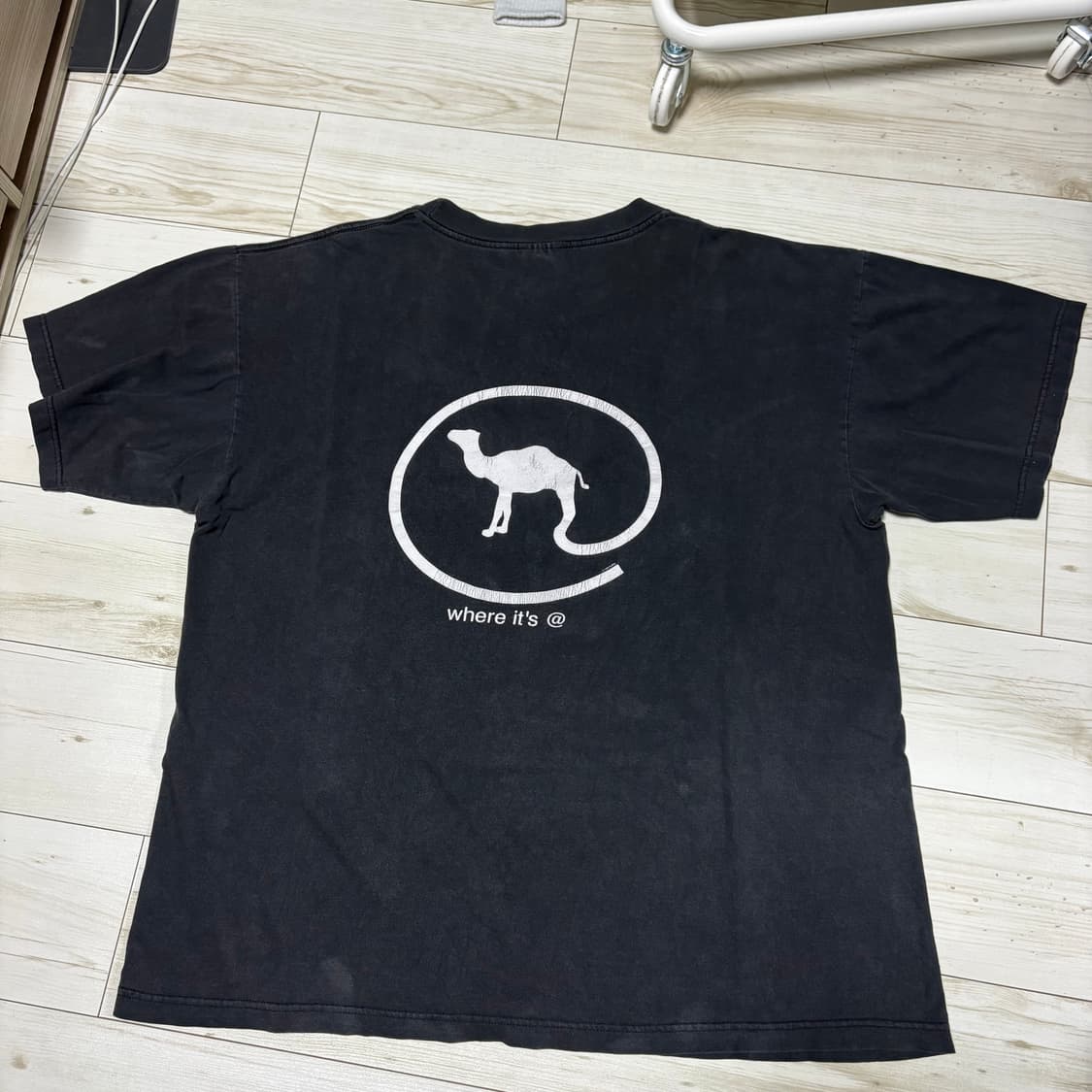 90s 카멜 빈티지 티셔츠 where it's @ 상품이미지2