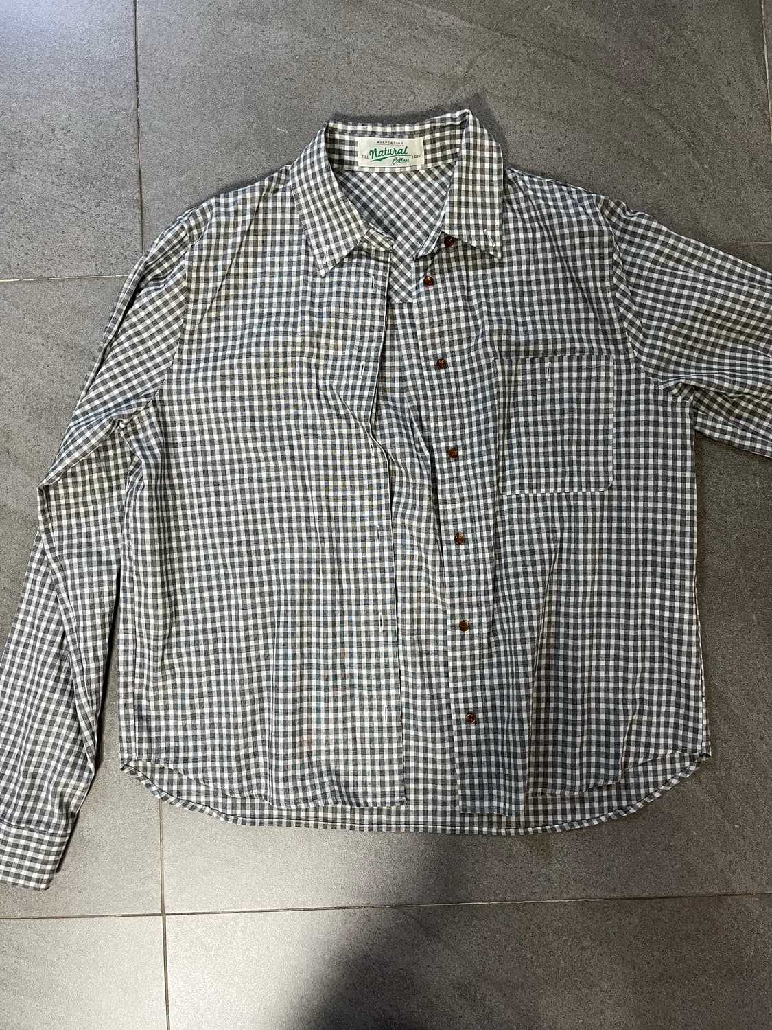 틸아이다이 체크셔츠  상품이미지2