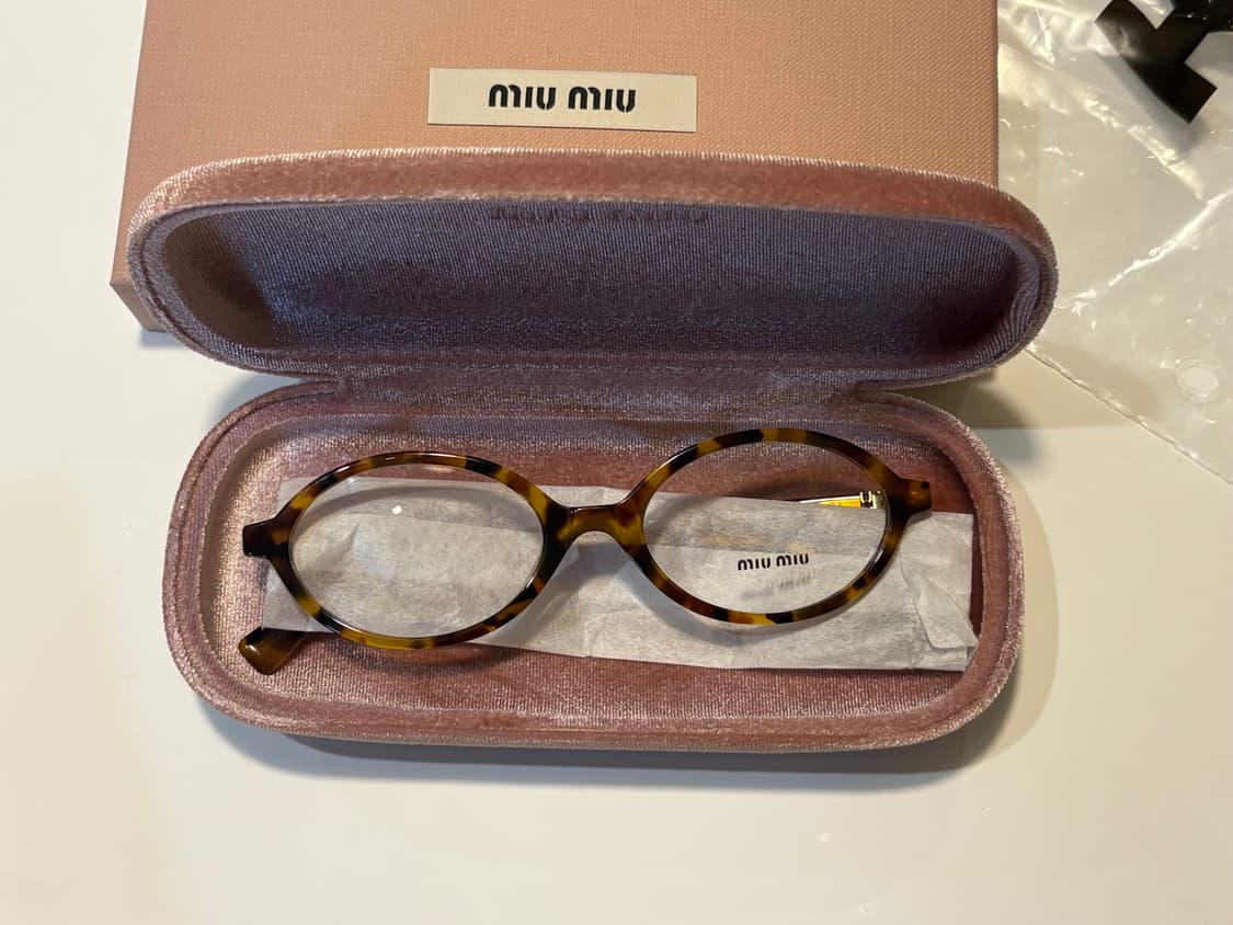 미우 미우 리가드 글라스 렌즈 라이트 하바나 아세테이트 상품이미지1