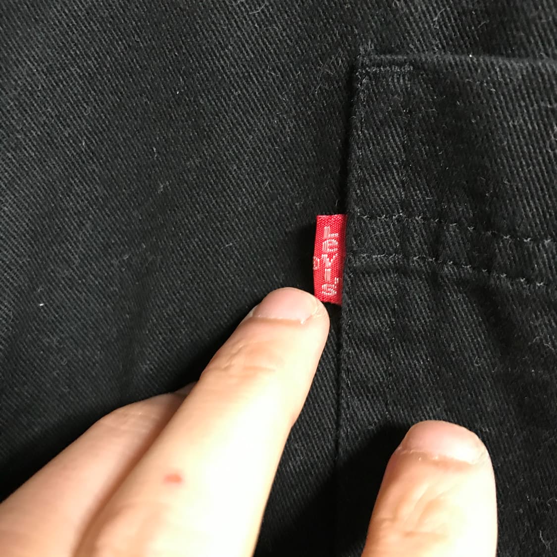 리바이스 00s 검정 워크셔츠 상품이미지3