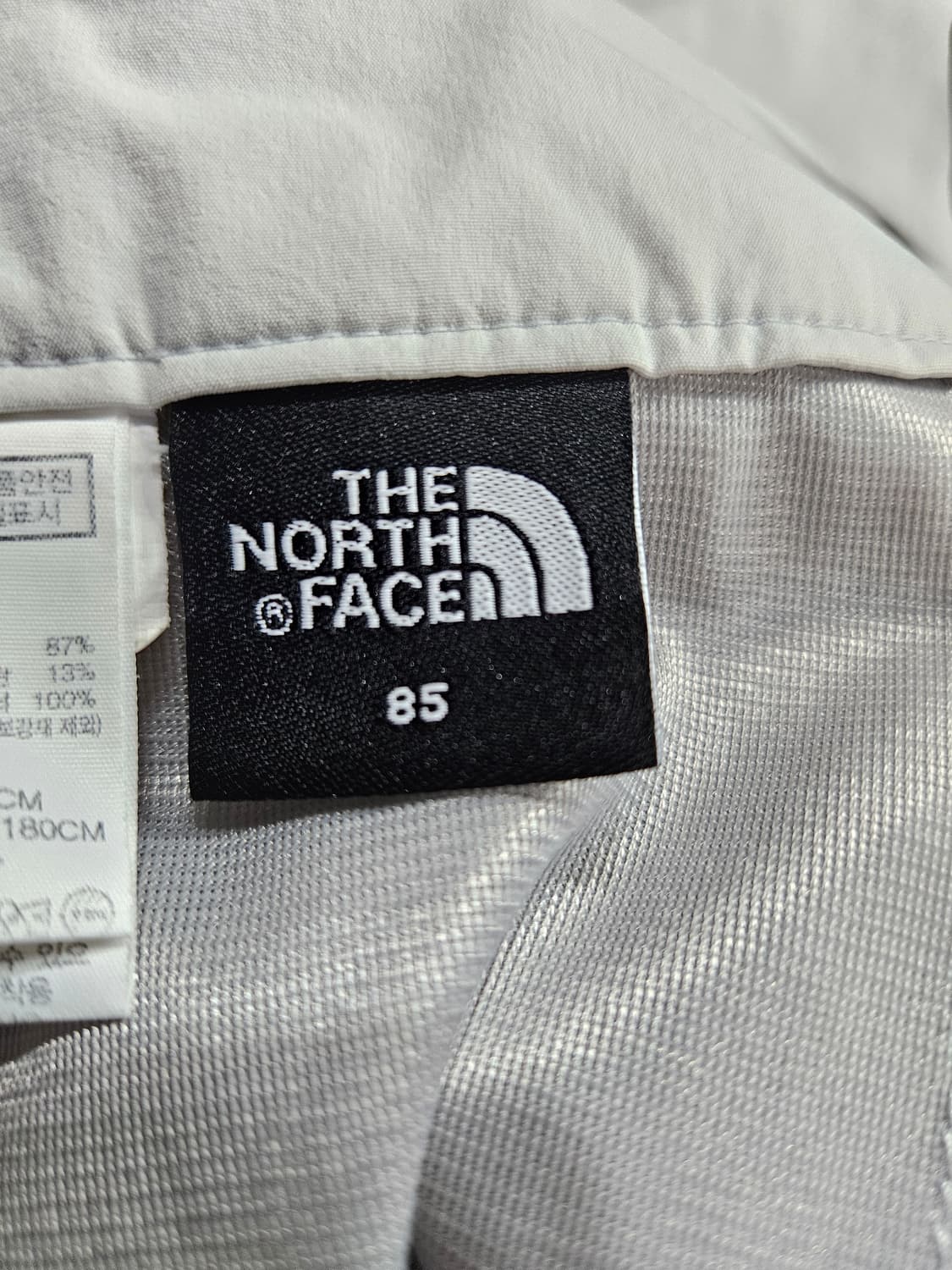 노스페이스 아이보리 남성 슬림핏 허리 32~33 등산바지  상품이미지3
