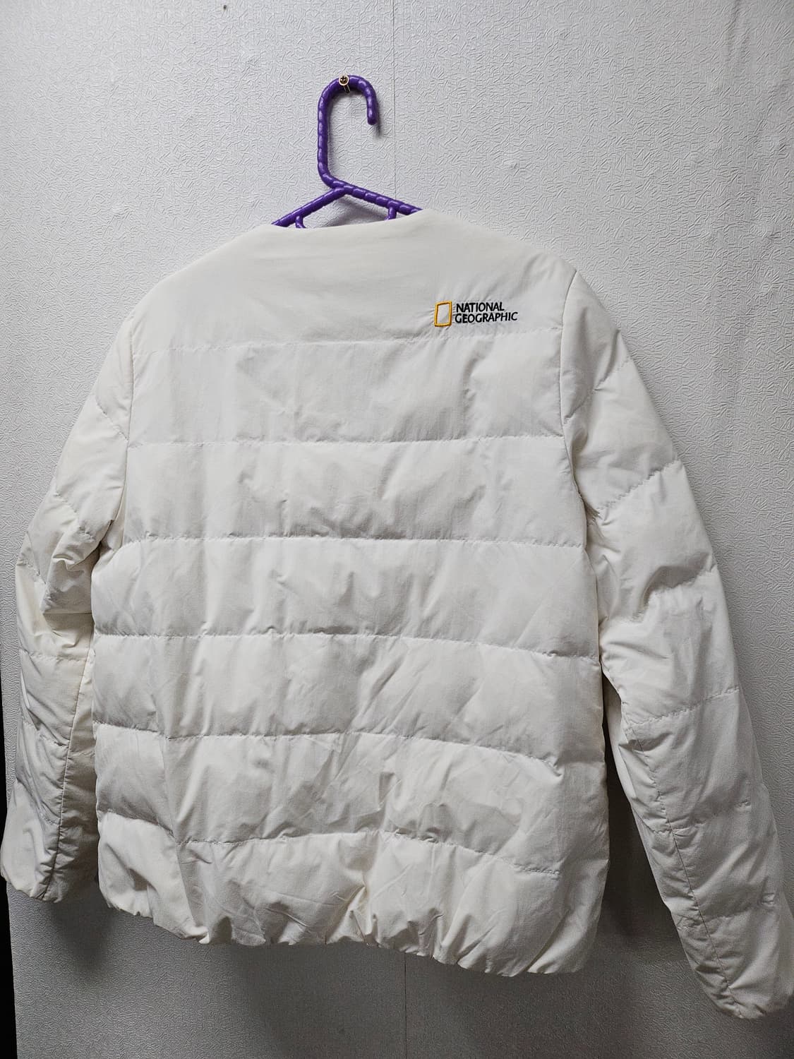내셔널지오그래픽 아이보리  여성 경량패딩 S 90 상품이미지4