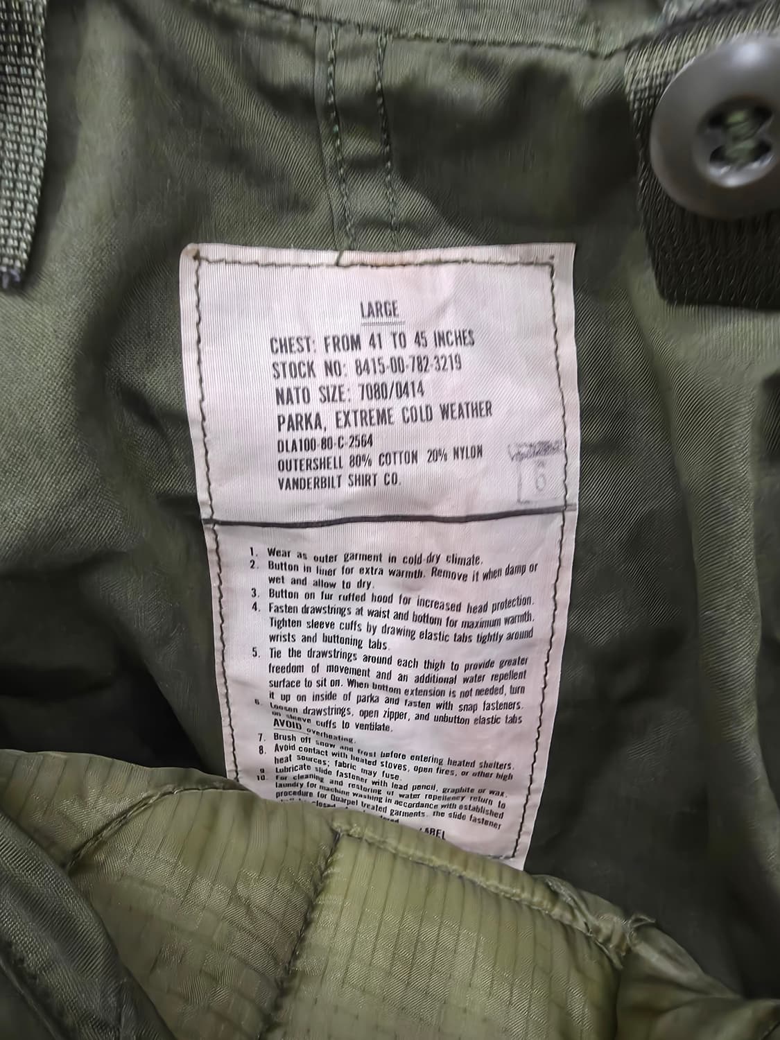 OG M65 피쉬테일 파카 L 상품이미지3