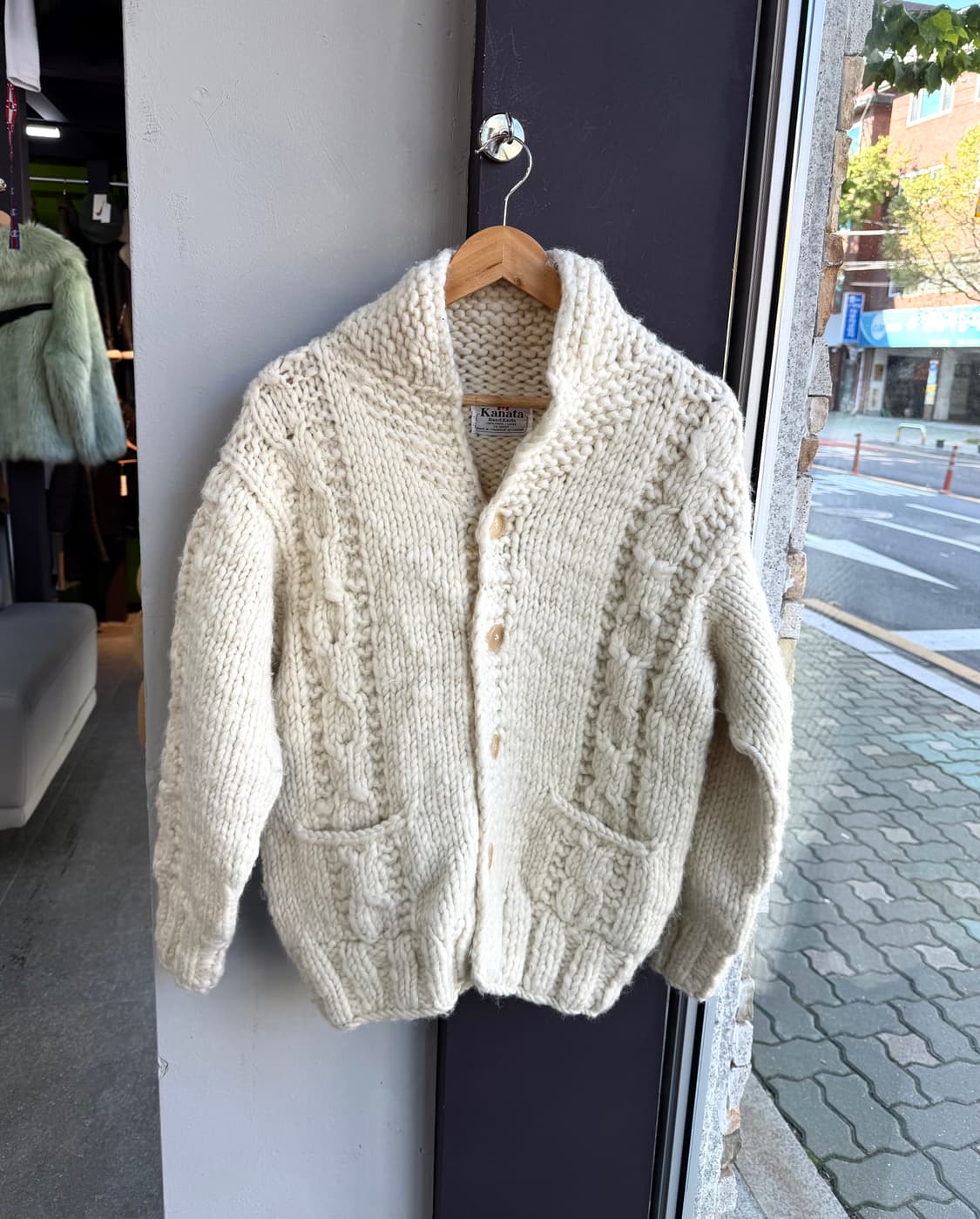 95~100/ 카나타 핸드메이드 코위찬 꽈배기 자켓 상품이미지2