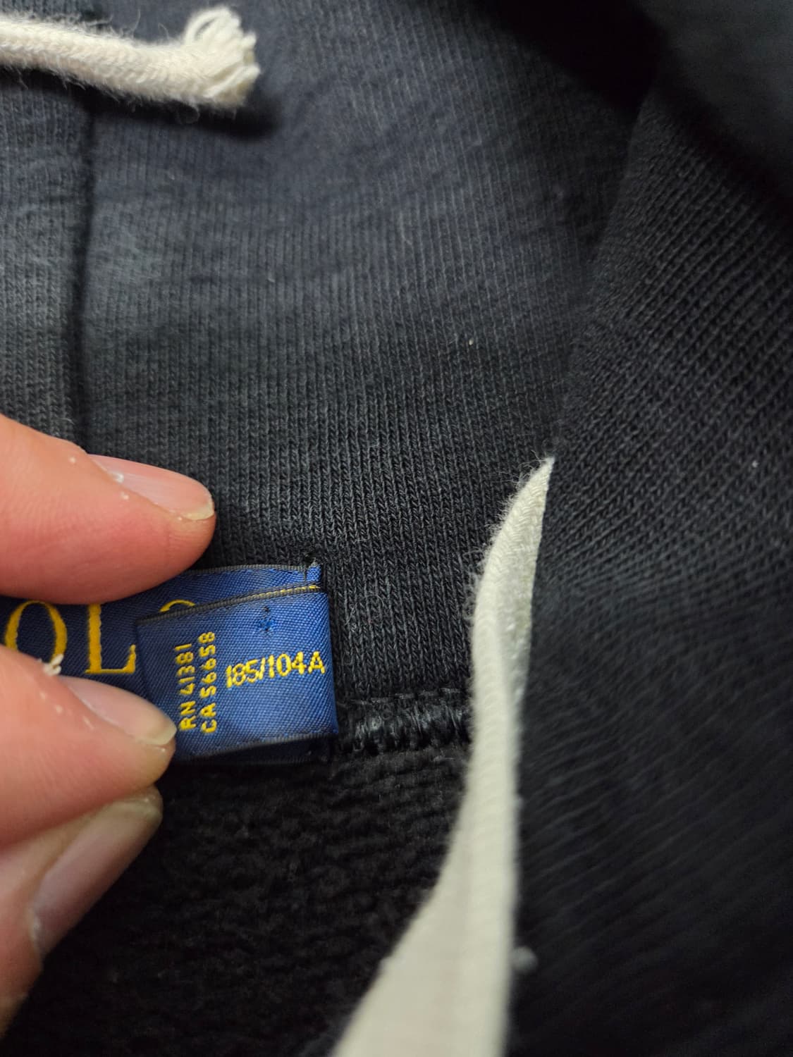 폴로 랄프로렌 블랙 후드티 상품이미지8