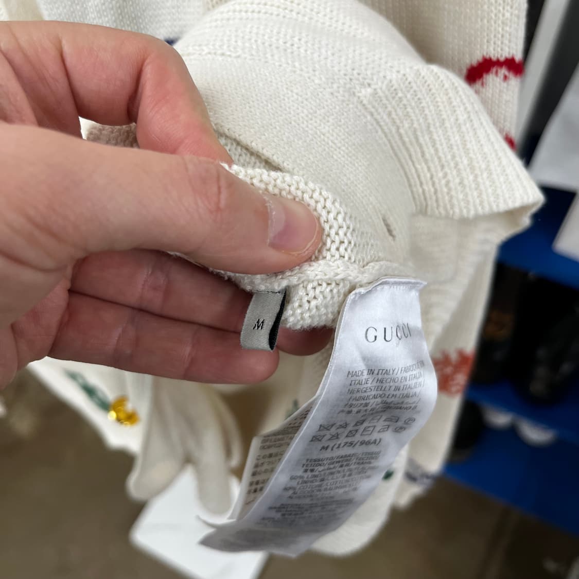 구찌 자카드 심볼 가디건 M 상품이미지5