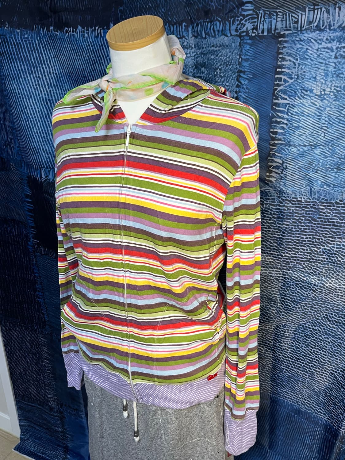 유니클로X그린게이트 콜라보 스트라이프 후드집업 상품이미지7