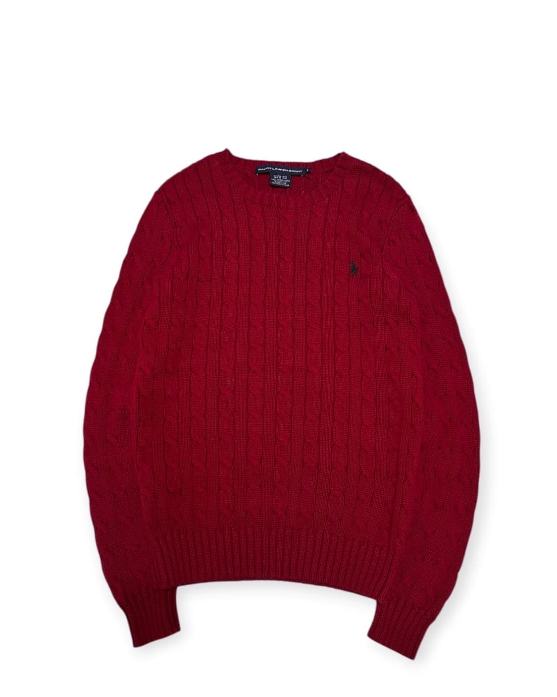 폴로 랄프로렌 케이블 니트 레드 상품이미지1