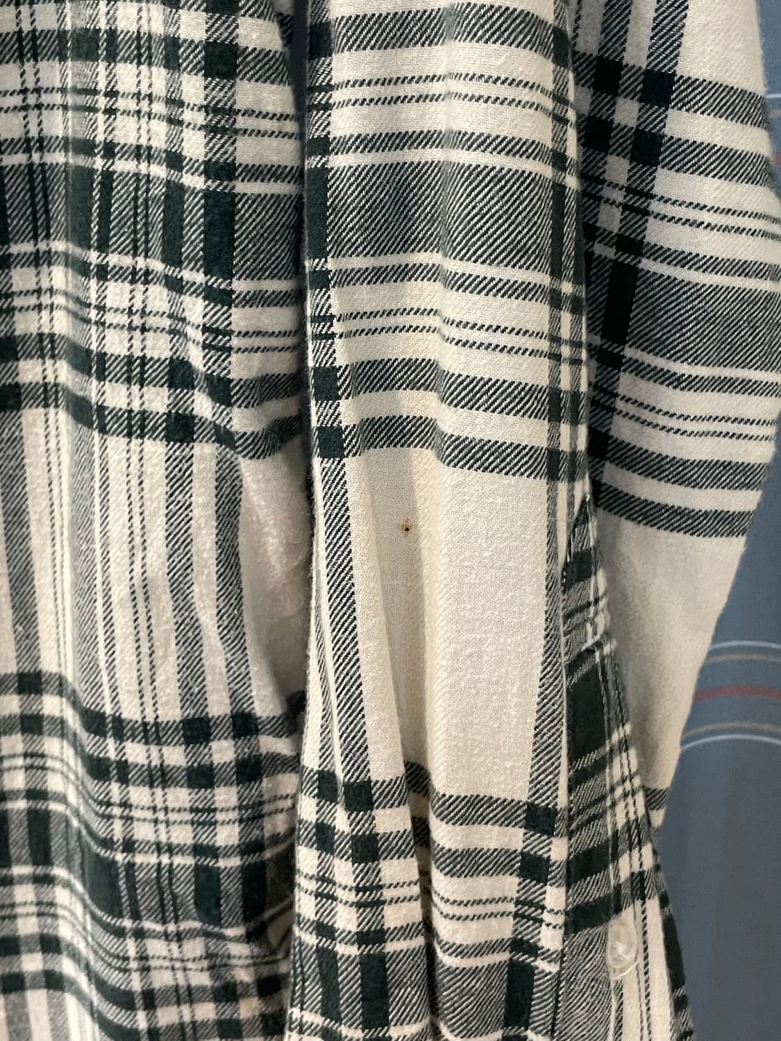 Coen 체크셔츠 아이보리그린 상품이미지5