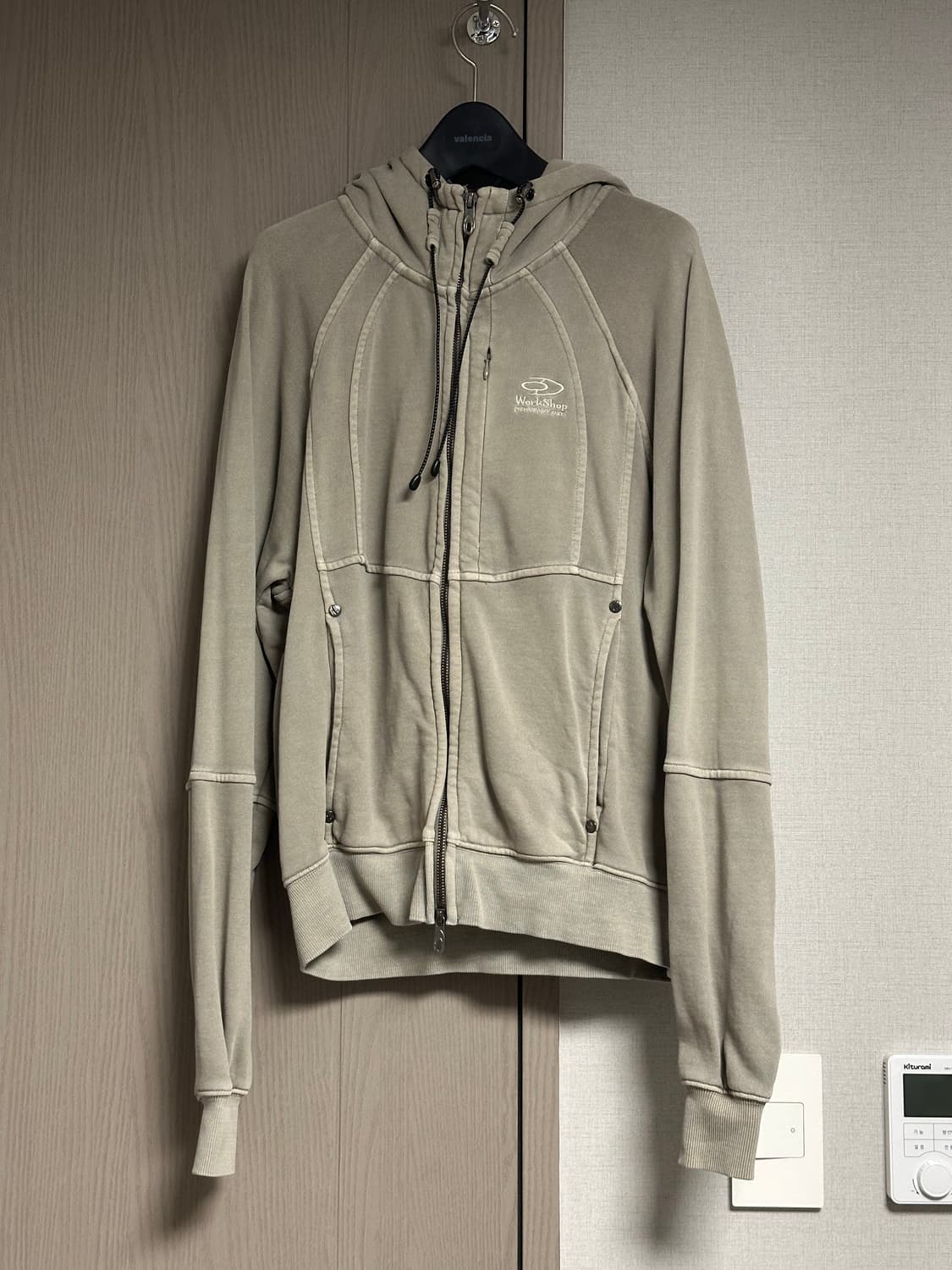 트래블 스미스 피그먼트 후드 집업 스카이 그레이 S 사이즈 상품이미지2