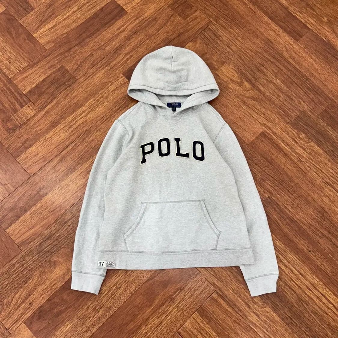 여성용 L~XL 폴로 랄프로렌 빅로고 후드 티셔츠  상품이미지1