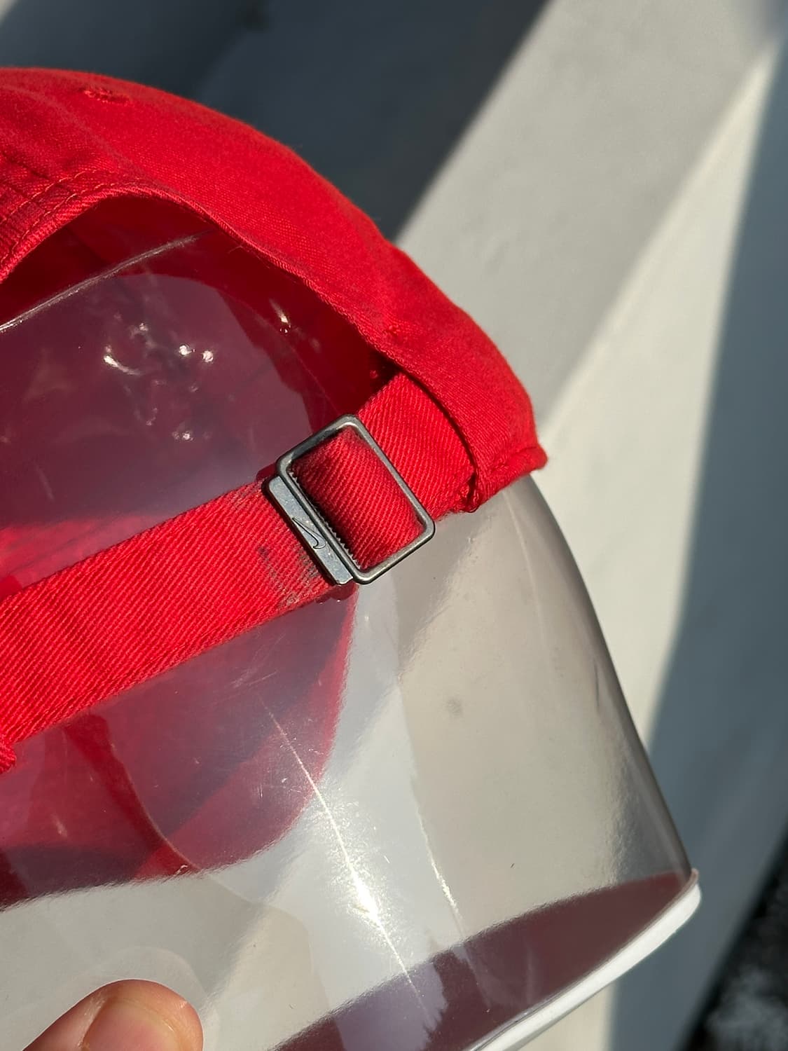 [F] 나이키 로고 헤리티지86 퓨추라 레드 볼캡 모자 상품이미지5