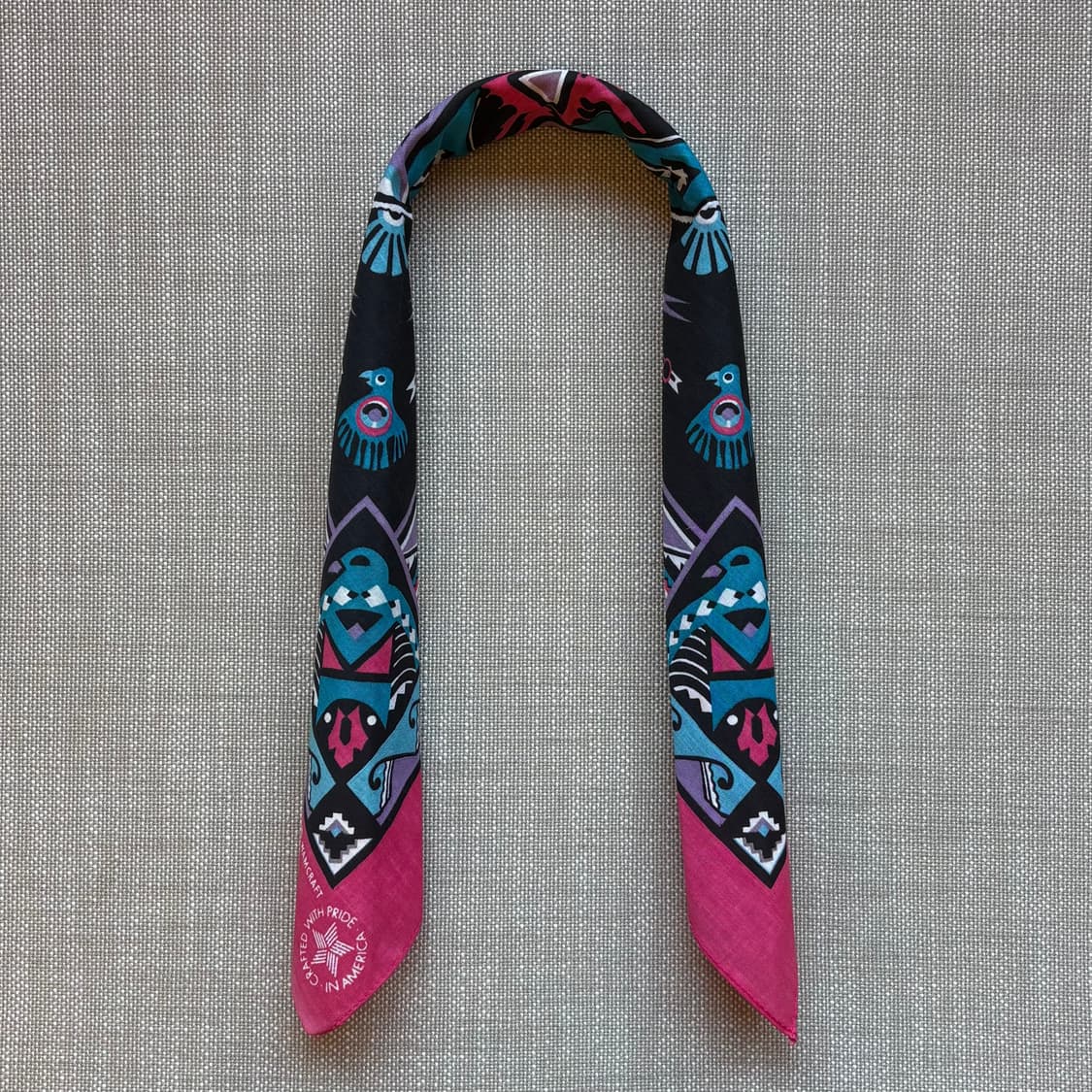 [미사용] 80s USA WAMCRAFT 네이티브 나바호 반다나 상품이미지3