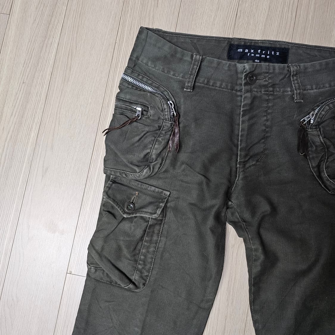 28 S 우먼 ) 맥스프릿츠 라이더 바이커 슬림핏 카고 팬츠 여성 바지 상품이미지5