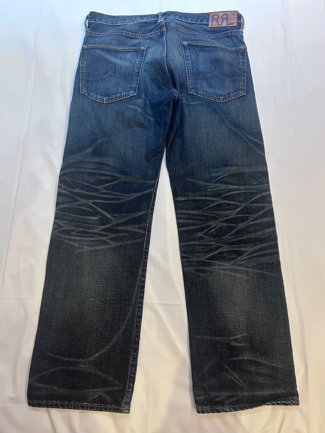 RRL 기빈스 워싱 빈티지 파이브 포켓 데님 33x32 상품이미지2