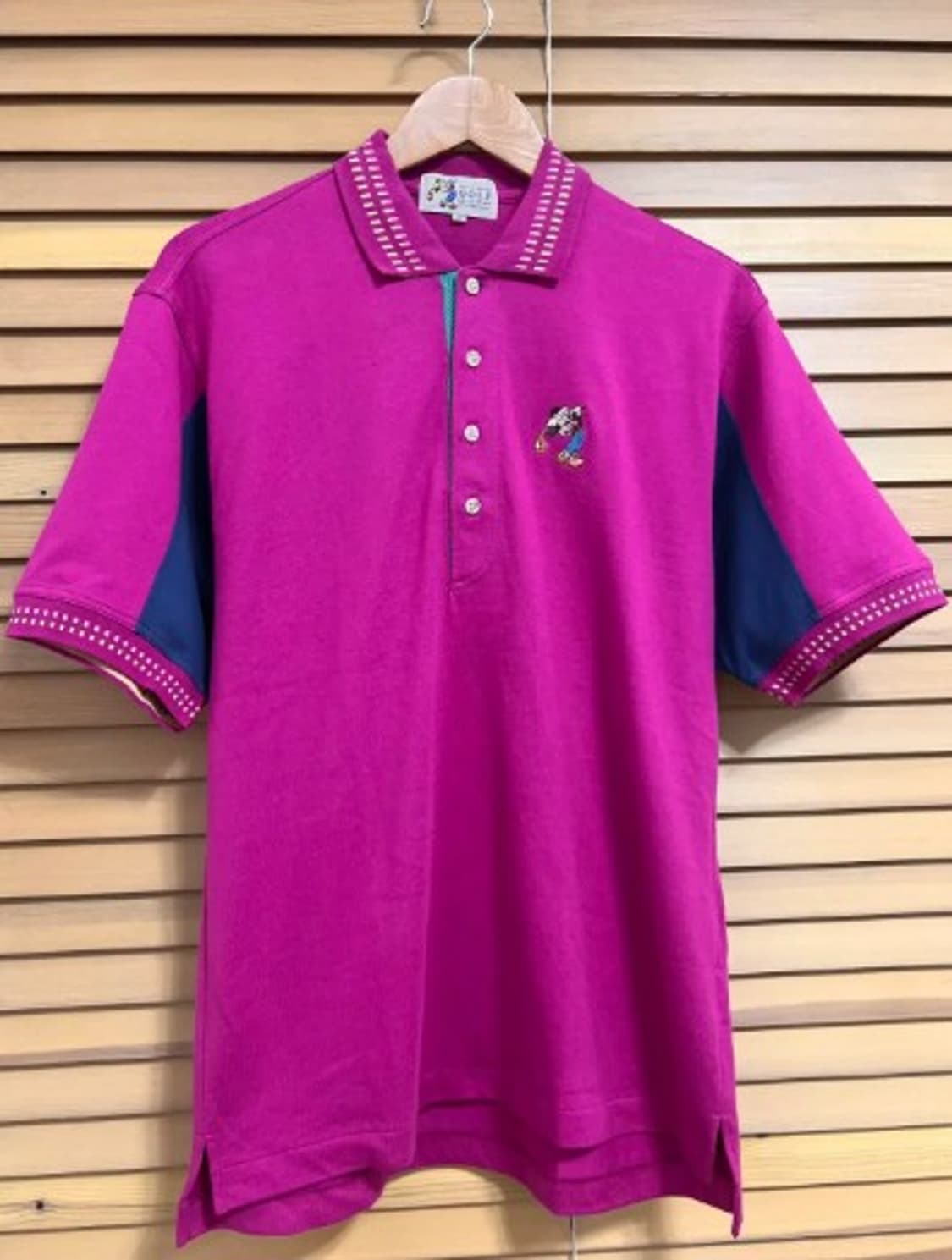 도쿄디즈니랜드 골프컬렉션 남성 니트카라티셔츠 M 상품이미지2