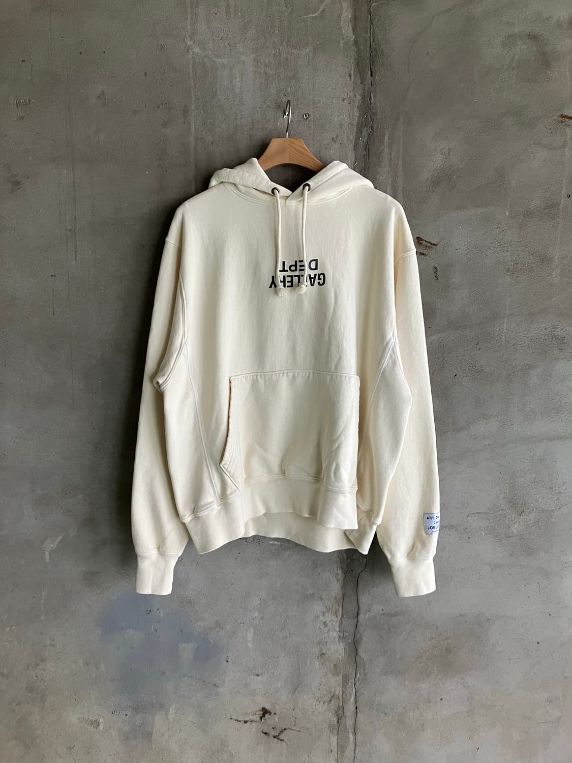 갤러리 디파트먼트 FUCKED UP 로고 후드 티셔츠 화이트 상품이미지1