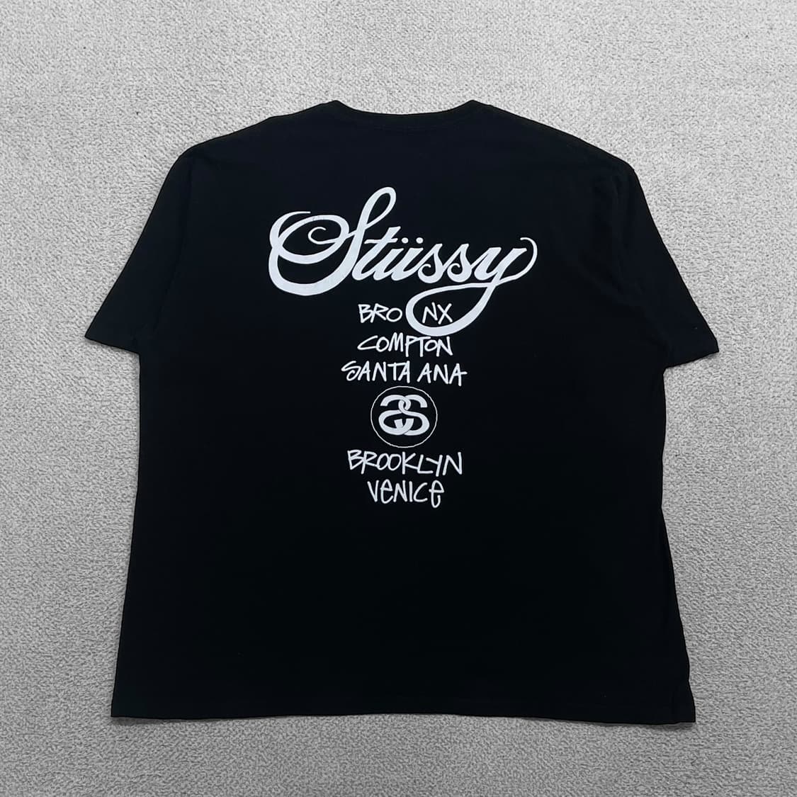 스투시 Stussy 월드투어 반팔티 블랙 상품이미지2