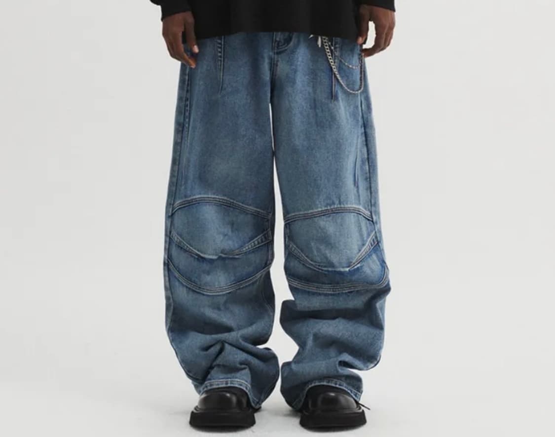 DNSR 다트 와이드 데님팬츠 디앤써 상품이미지2