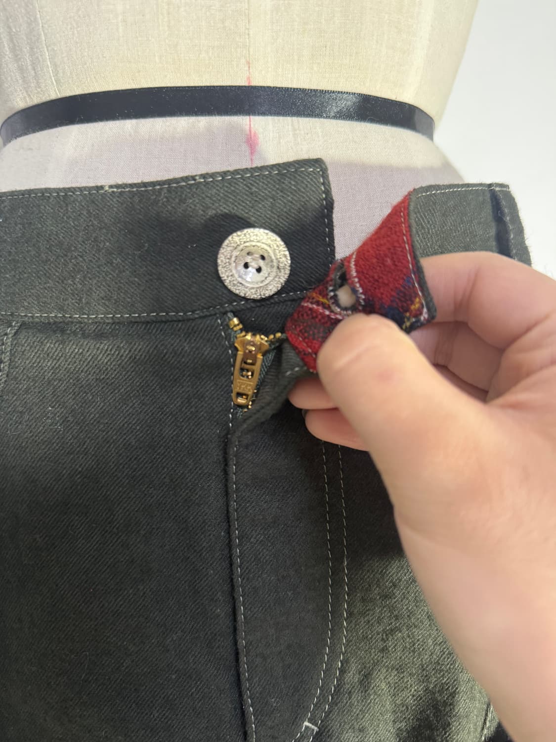 빈티지 비대칭 레이어드 스커트 아방가르드 y2k 꼼데가르송 준야와타나베 상품이미지8