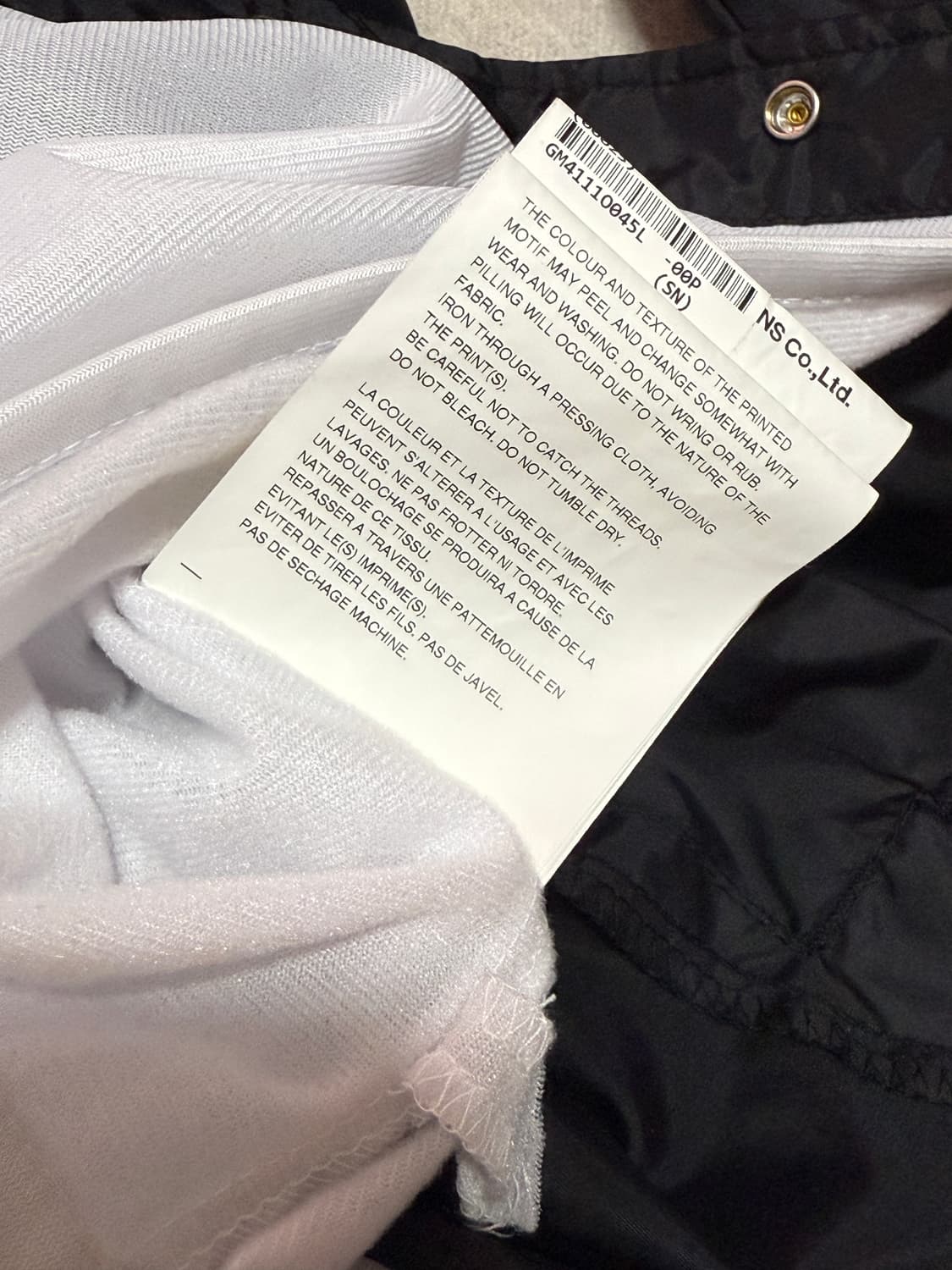 꼼데가르송 CDG로고 코치 자켓 블랙  L 상품이미지10
