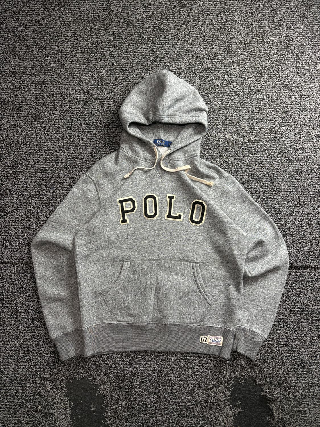 폴로 랄프로렌 빅로고 스팰아웃 후디 그레이 3514 상품이미지2