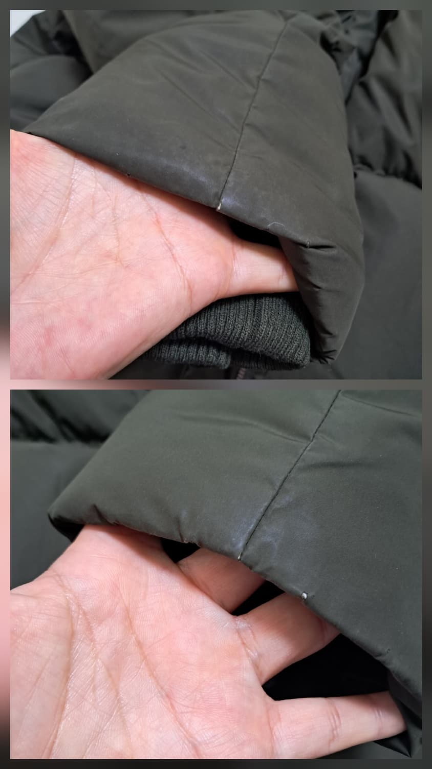 아떼바네사브루노 카키색 롱패딩 약55~66, 18년제품 상품이미지8