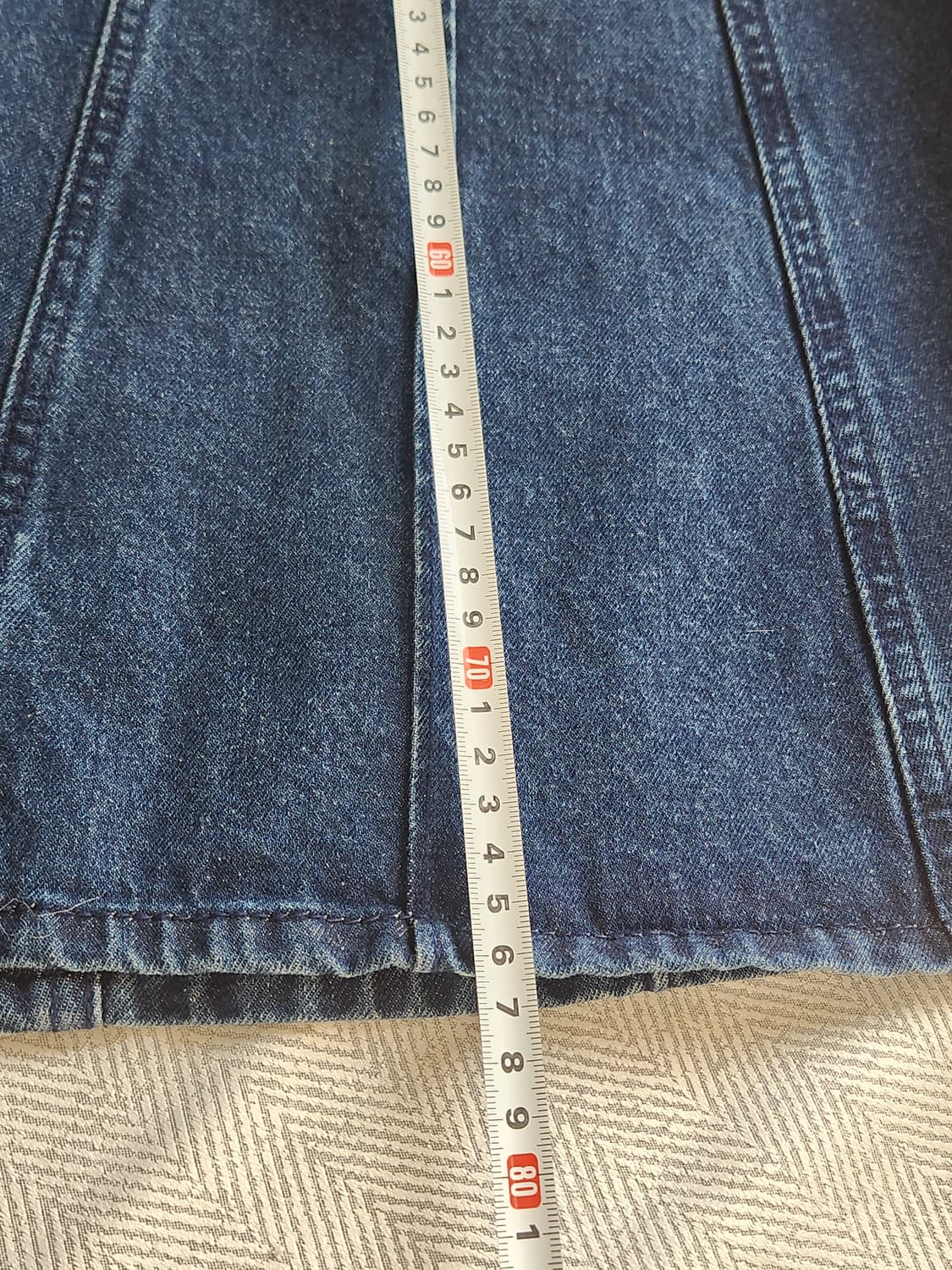 [66] 더엣지 AtG 데님 롱 플레어 스커트 66사이즈 상품이미지10