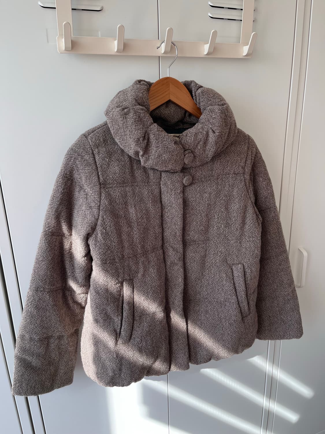 Earth music 얼스뮤직 만두 카라 버튼 패딩 점퍼 상품이미지6