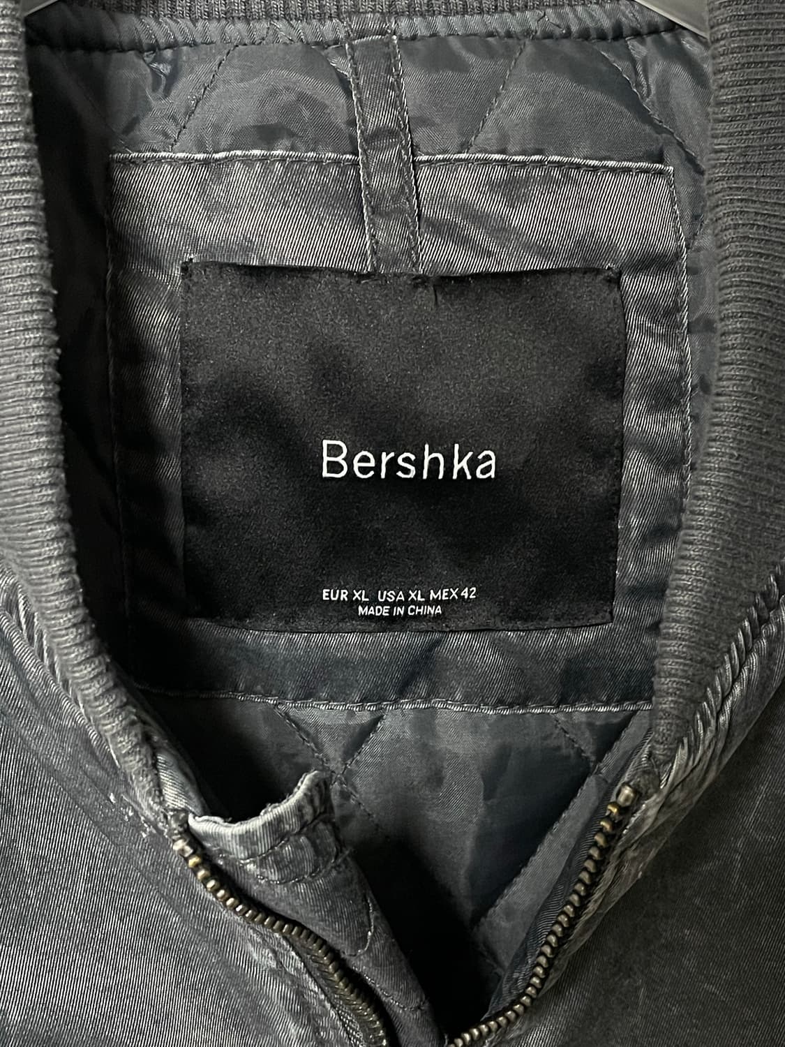 Bershka 워싱 빈티지 봄버 자켓 XL 상품이미지3