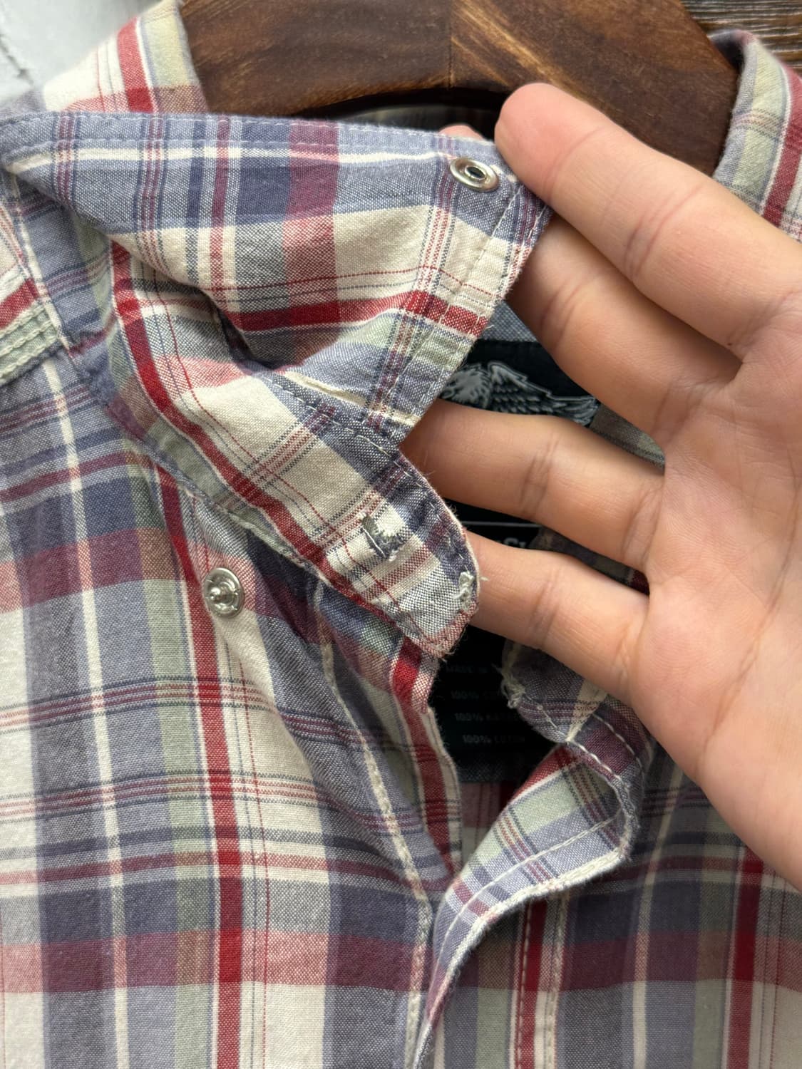 Harley-Davidson Plaid Short Sleeve Shirt 상품이미지9
