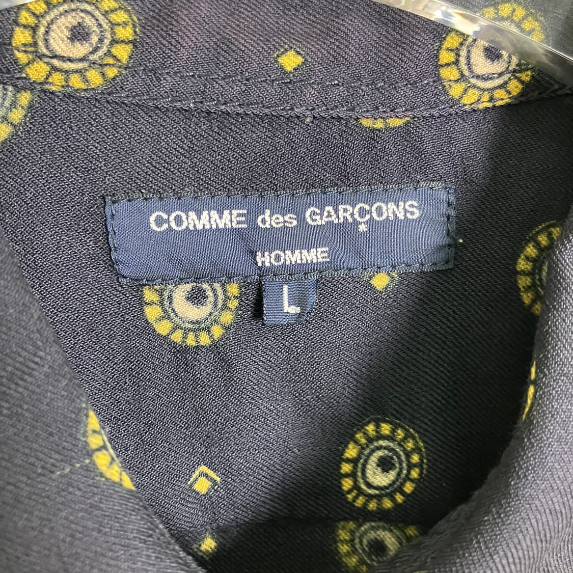 꼼데가르송 옴므 패턴 셔츠 L 상품이미지3