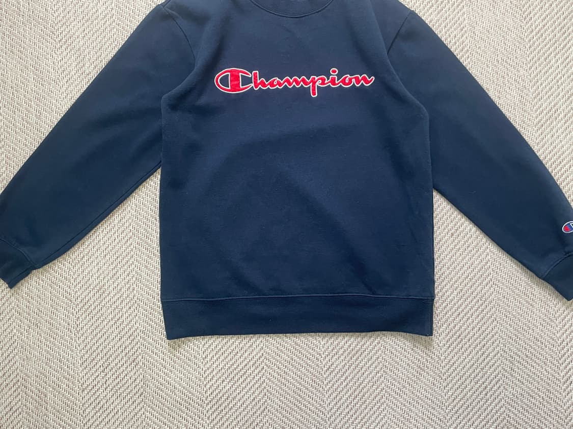 챔피온 160 네이비 스웻셔츠  J04158 상품이미지2