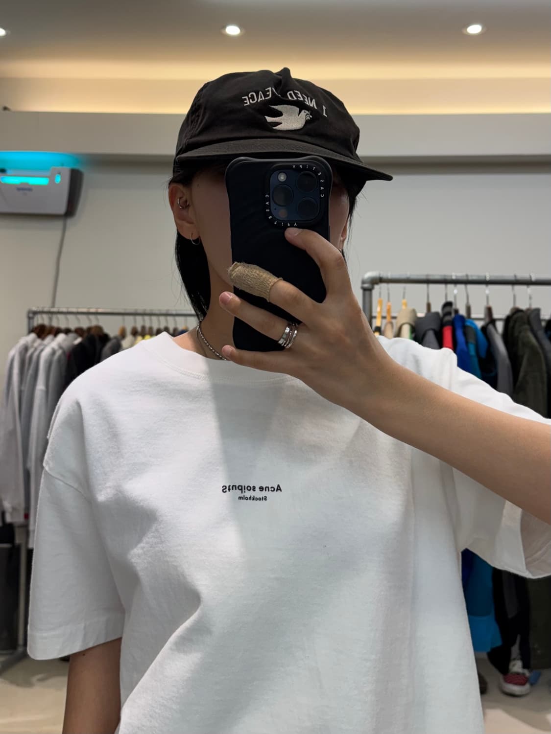 아크네 스튜디오 로고 반팔 티셔츠 상품이미지8