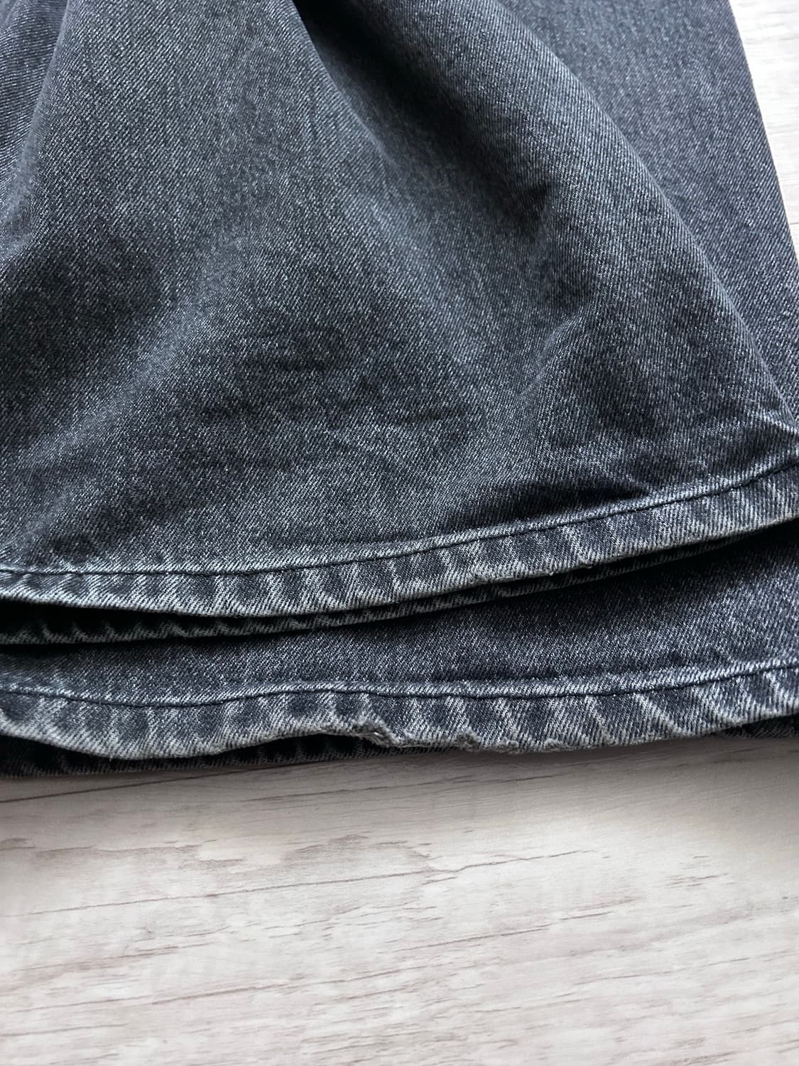 헤칭룸 커브드진 흑청 사이즈4 상품이미지3