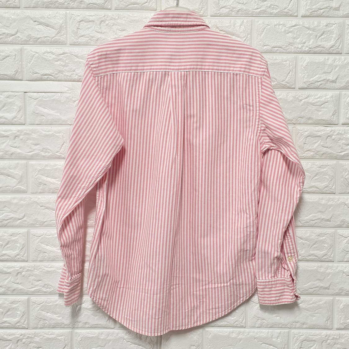 택포)M 폴로랄프로렌 핑크 스트라이프 셔츠  상품이미지4