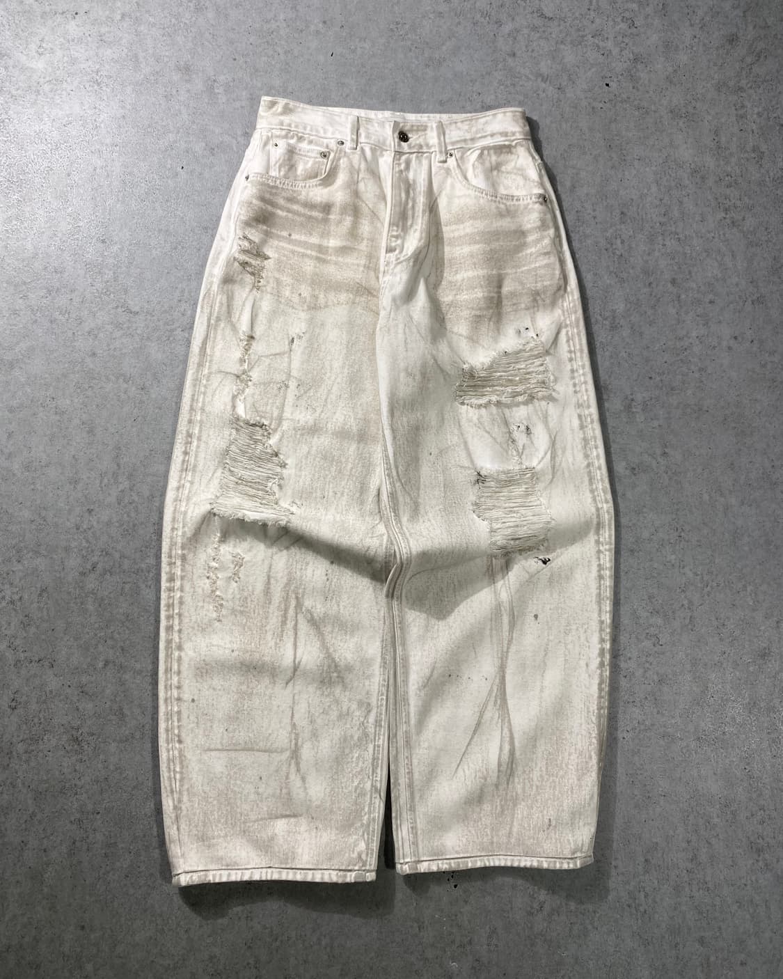 [28] Branded 브랜디드 인더스트리 더티워시드 와이드 데님팬츠 상품이미지1