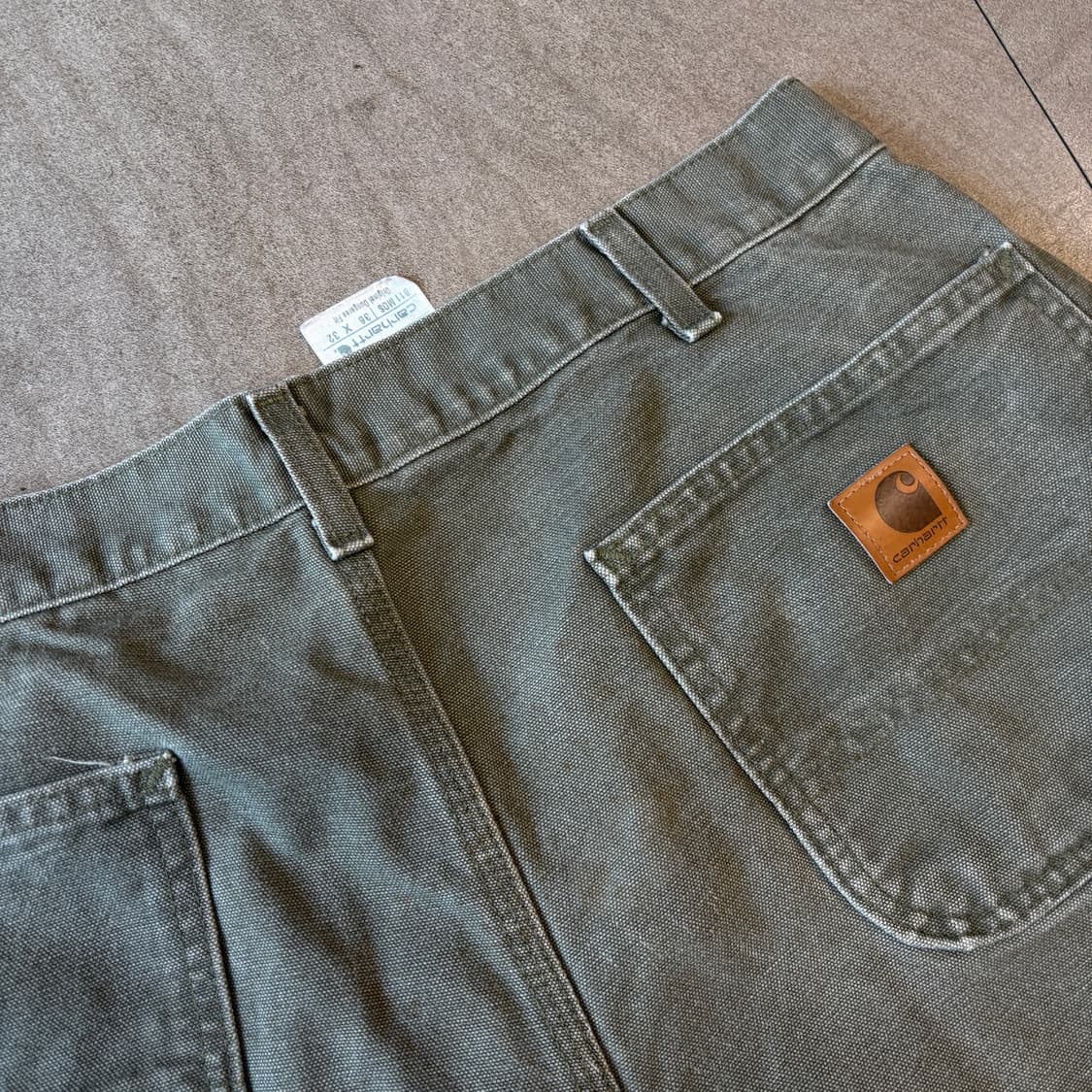 칼하트 오리지널 모스 그린 카펜터 팬츠 바지 상품이미지4