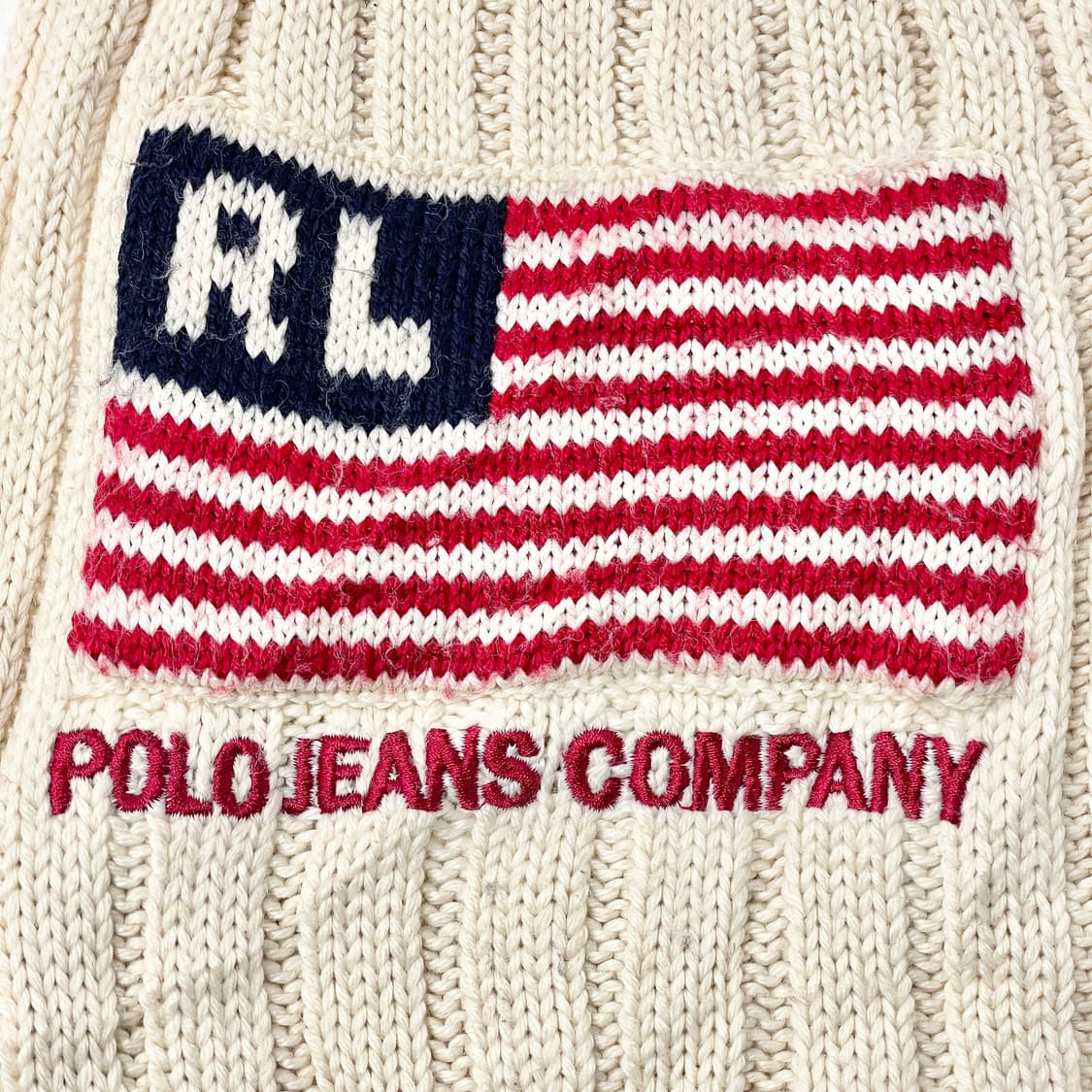 [택포] 폴로 진스 니트 머플러 목도리 성조기 상품이미지2