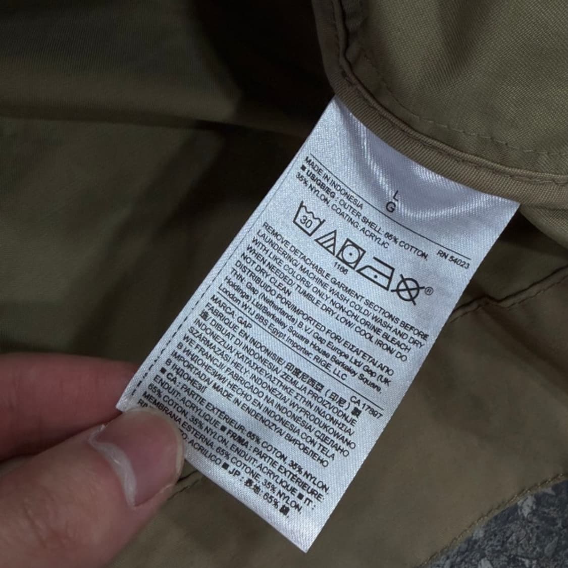 100 갭 트렌치 코트  상품이미지4